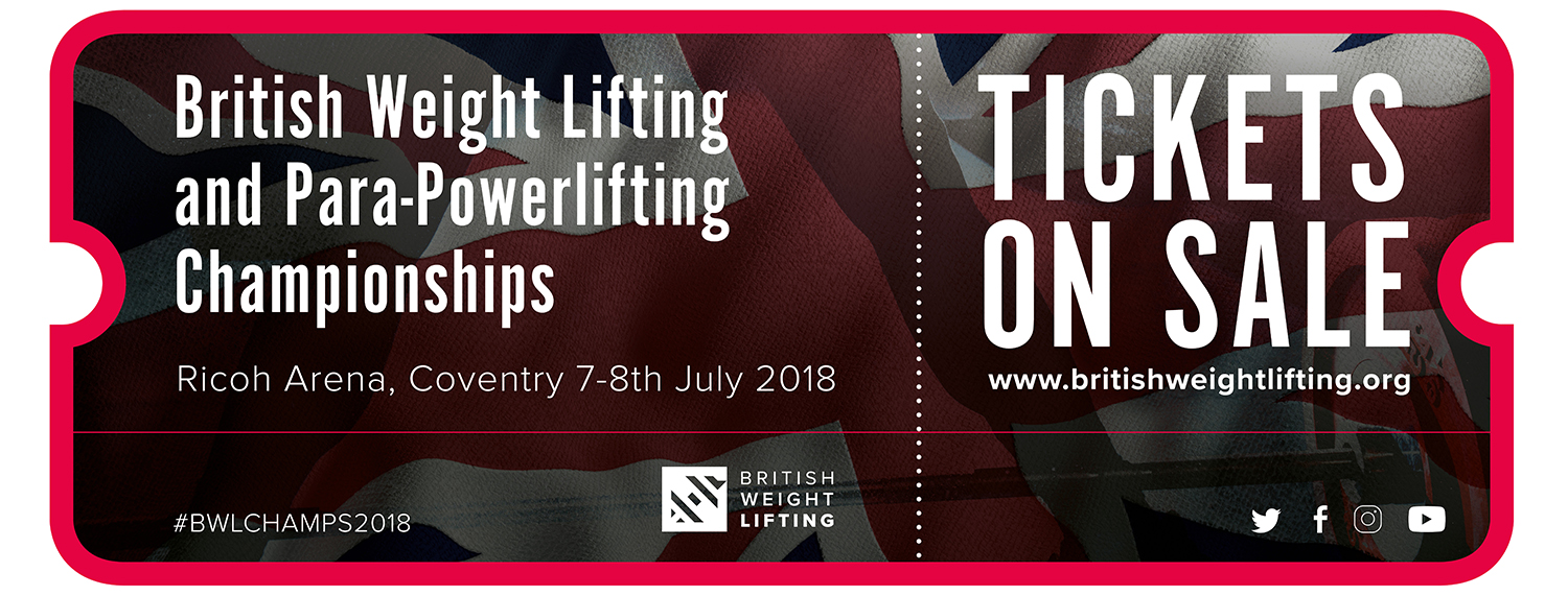 2018 British Weightlifting and Para-Powerlifting Championships tickets on sale