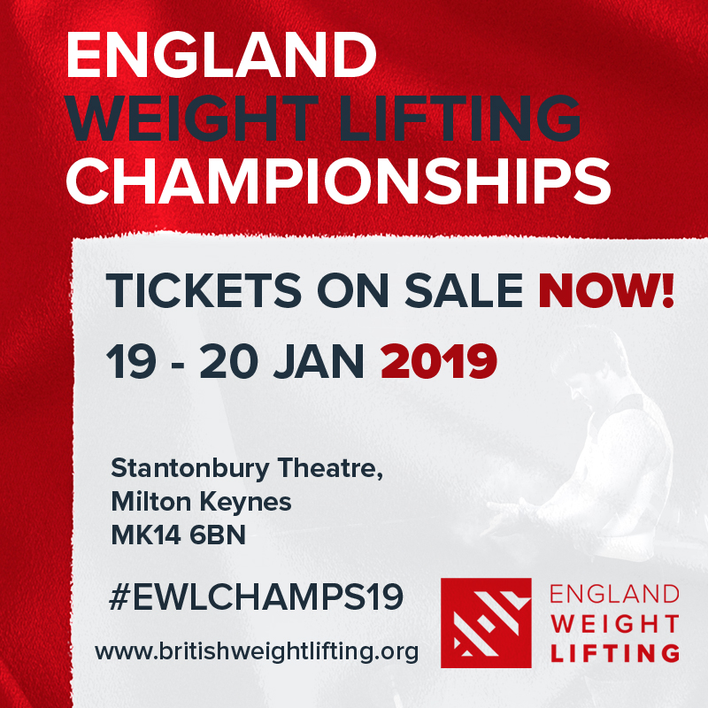 Early Bird Tickets Available For The England Weight Lifting Championships