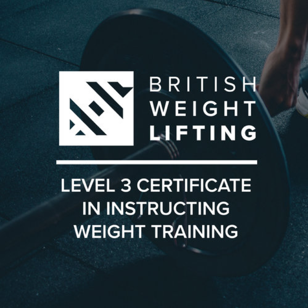 Level 3 Certificate in Instructing Weight Training Now Available 