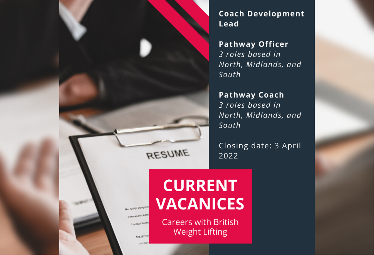 Careers at British Weight Lifting: current vacancies