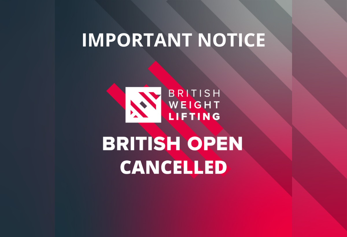 Important Notice: British Open Cancelled
