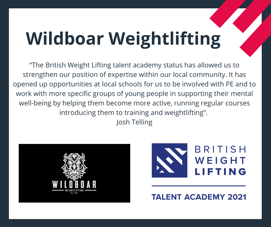 Wildboar Weightlifting Spotlight: British Weight Lifting Talent Academy