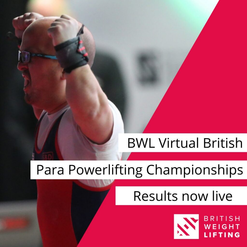 2021 Virtual British Para Powerlifting Championships Results