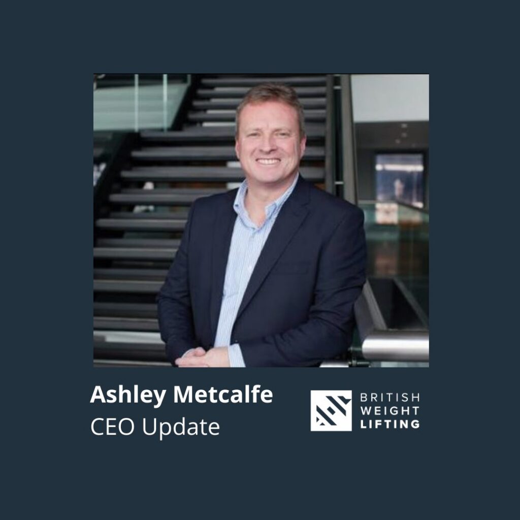 Chief Executive Ashley Metcalfe to leave British Weight Lifting