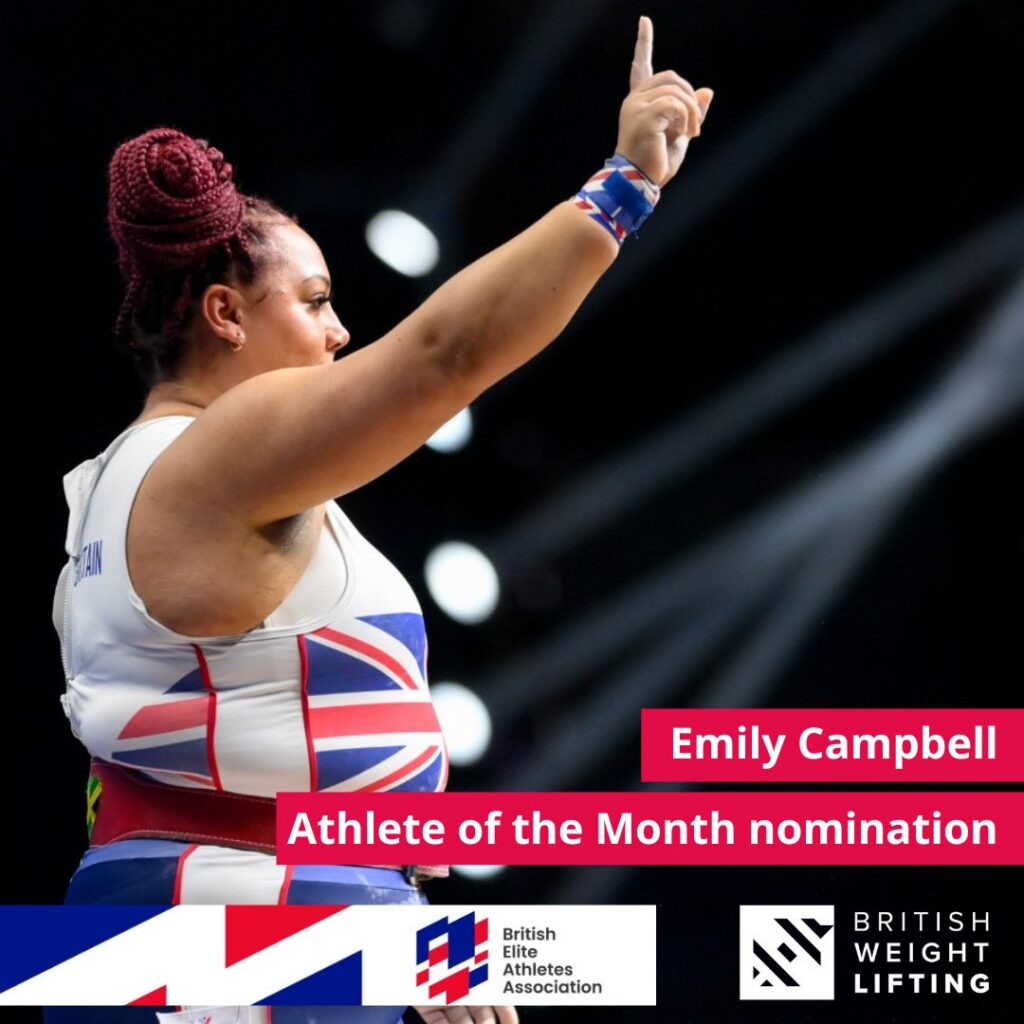 Emily Campbell up for Athletesâ€™ Athlete of the Month