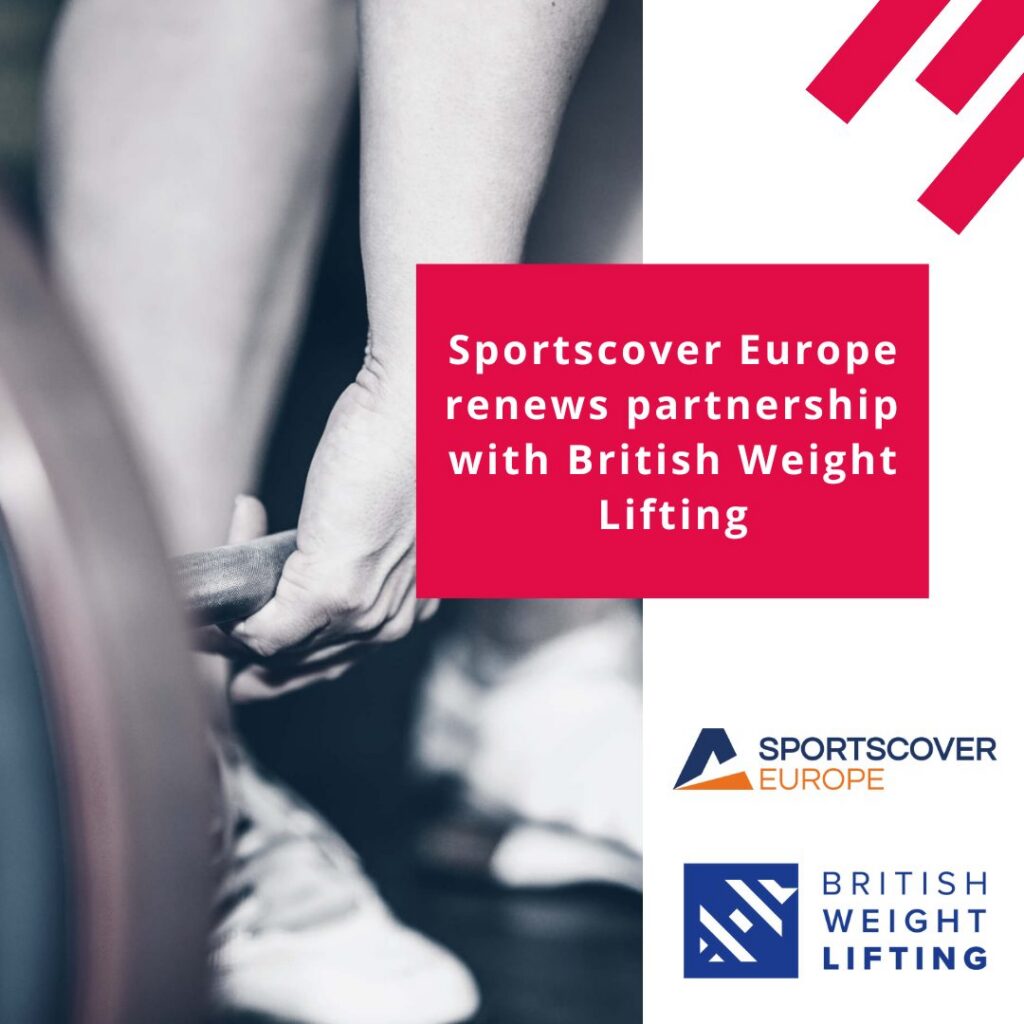 Sportscover Europe renews partnership with British Weight Lifting