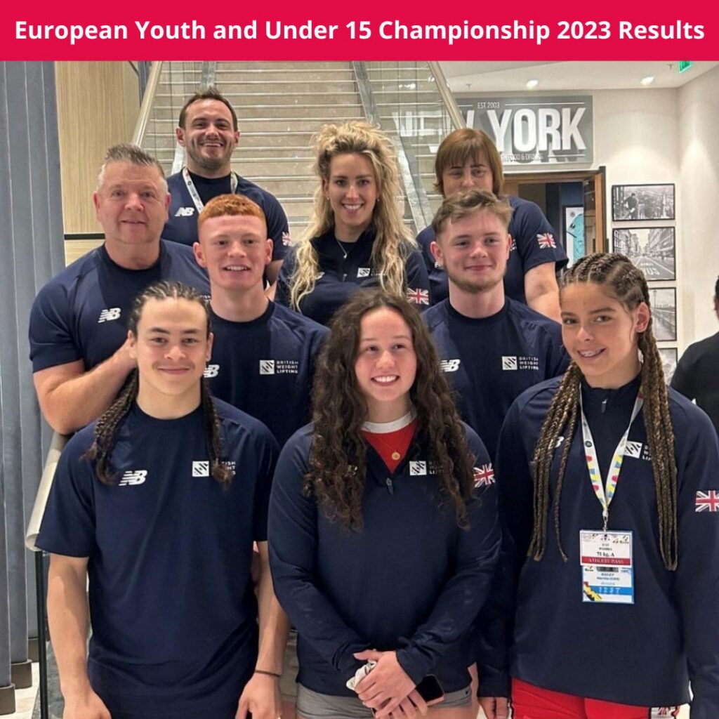 European Youth and Under 15 Championship 2023 Results
