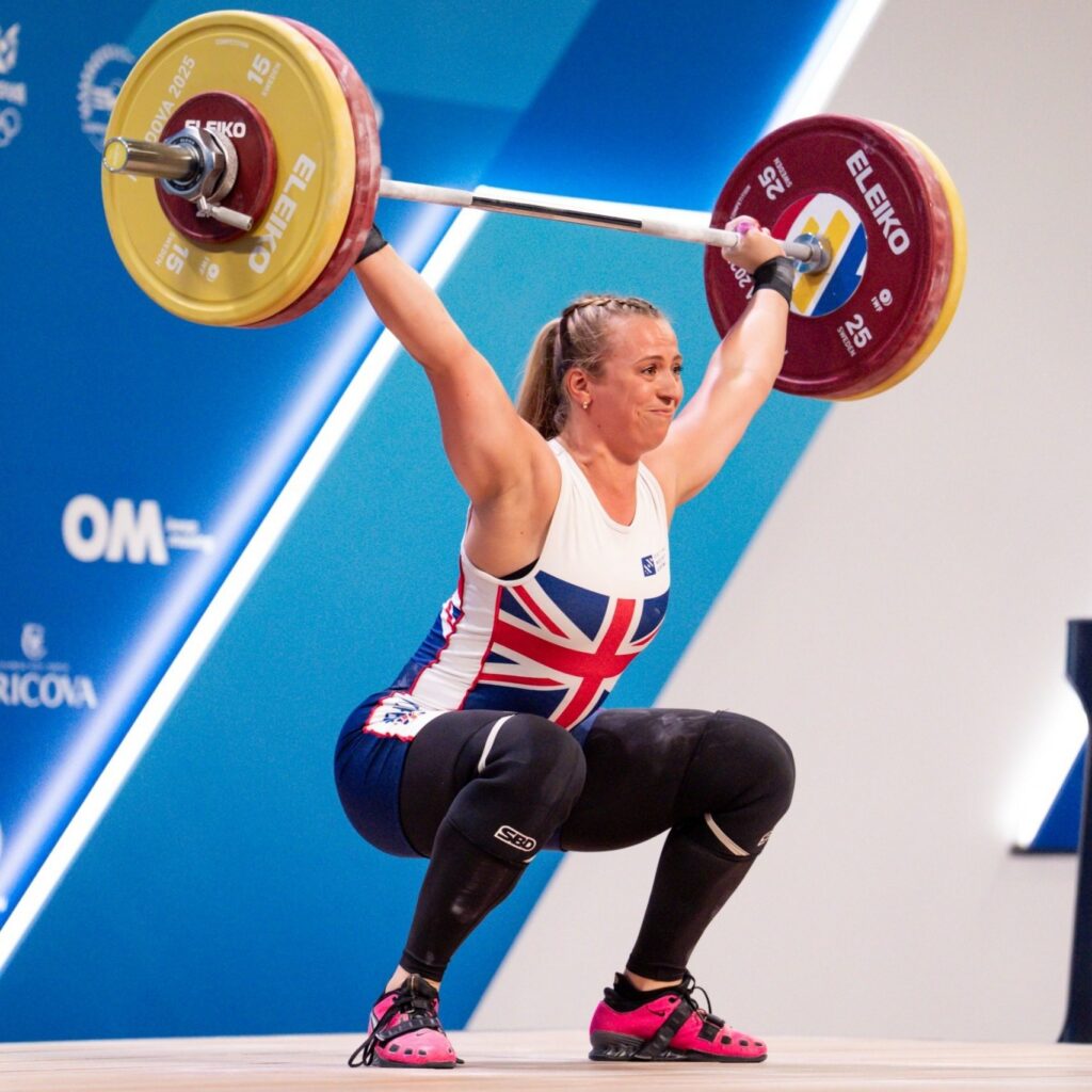 Katrina Feklistova wins Snatch Bronze at the 2025 European Championships