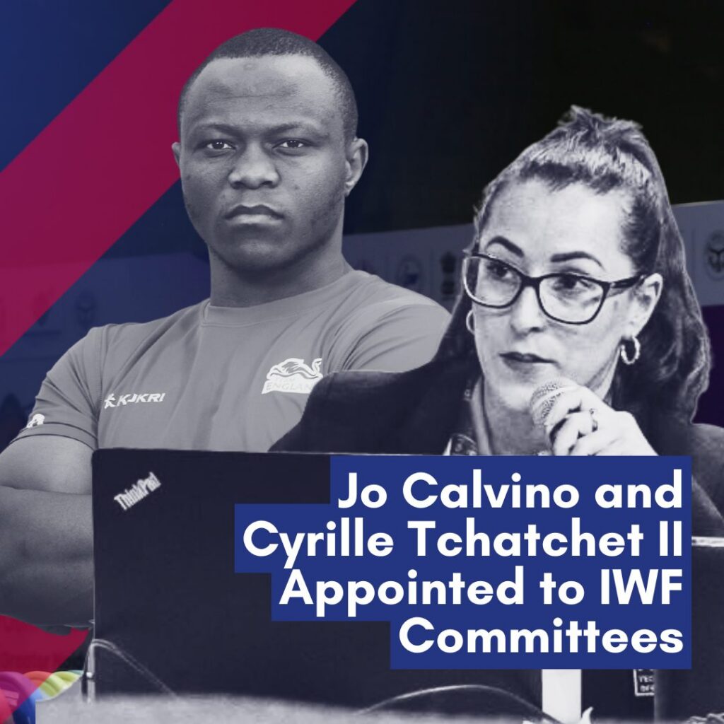Jo Calvino and Cyrille Tchatchet II Appointed to IWF Committees