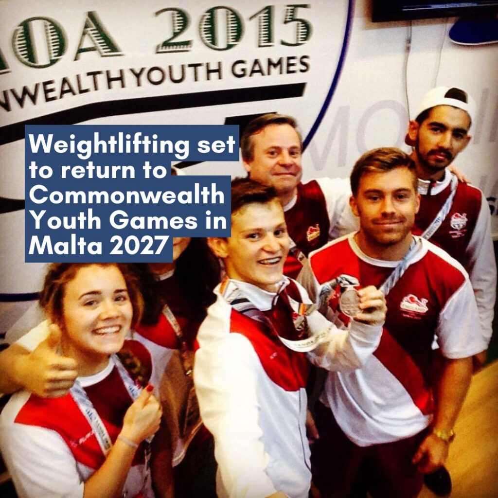 Weightlifting Set to Return to Commonwealth Youth Games in Malta 2027
